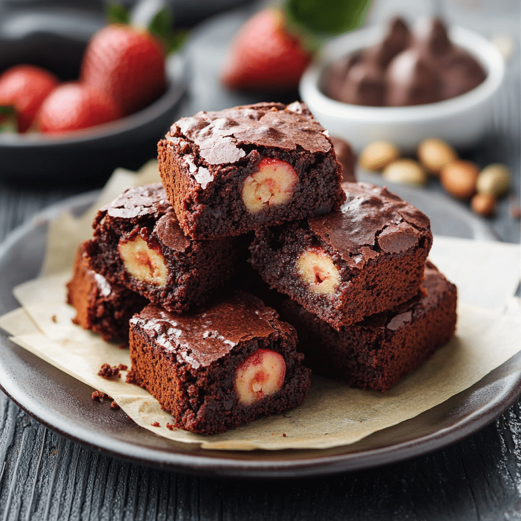 Easy Strawberry Brownies