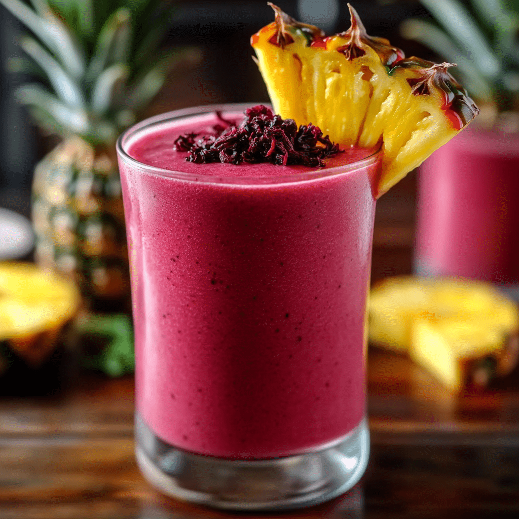 Hibiscus Tea Pineapple Smoothie