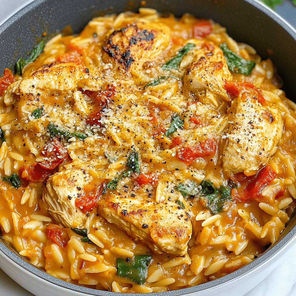 Marry Me Chicken Orzo One Pot