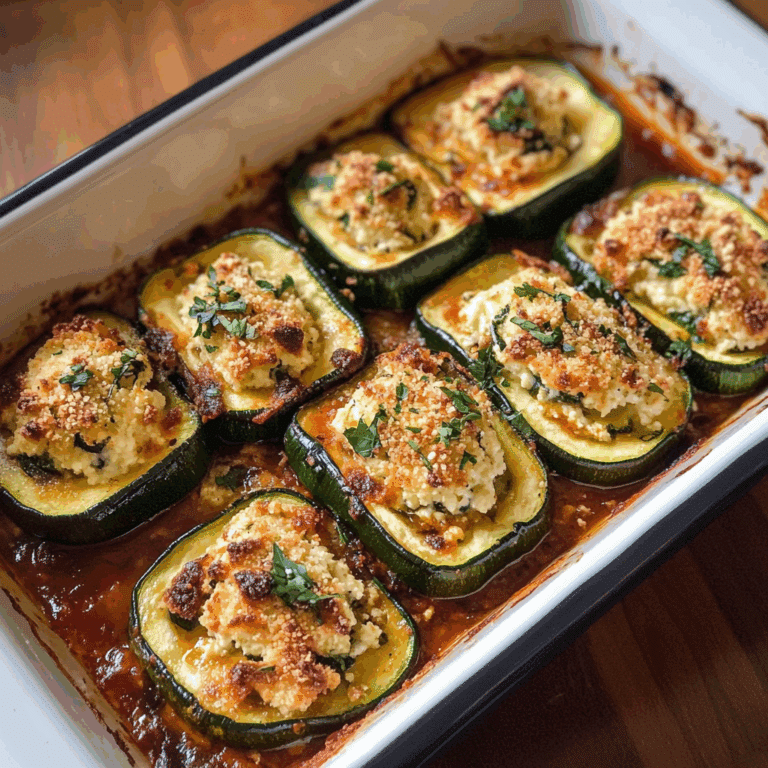 Stuffed Zucchini with Ricotta