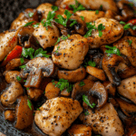 Black Pepper Chicken with Mushrooms