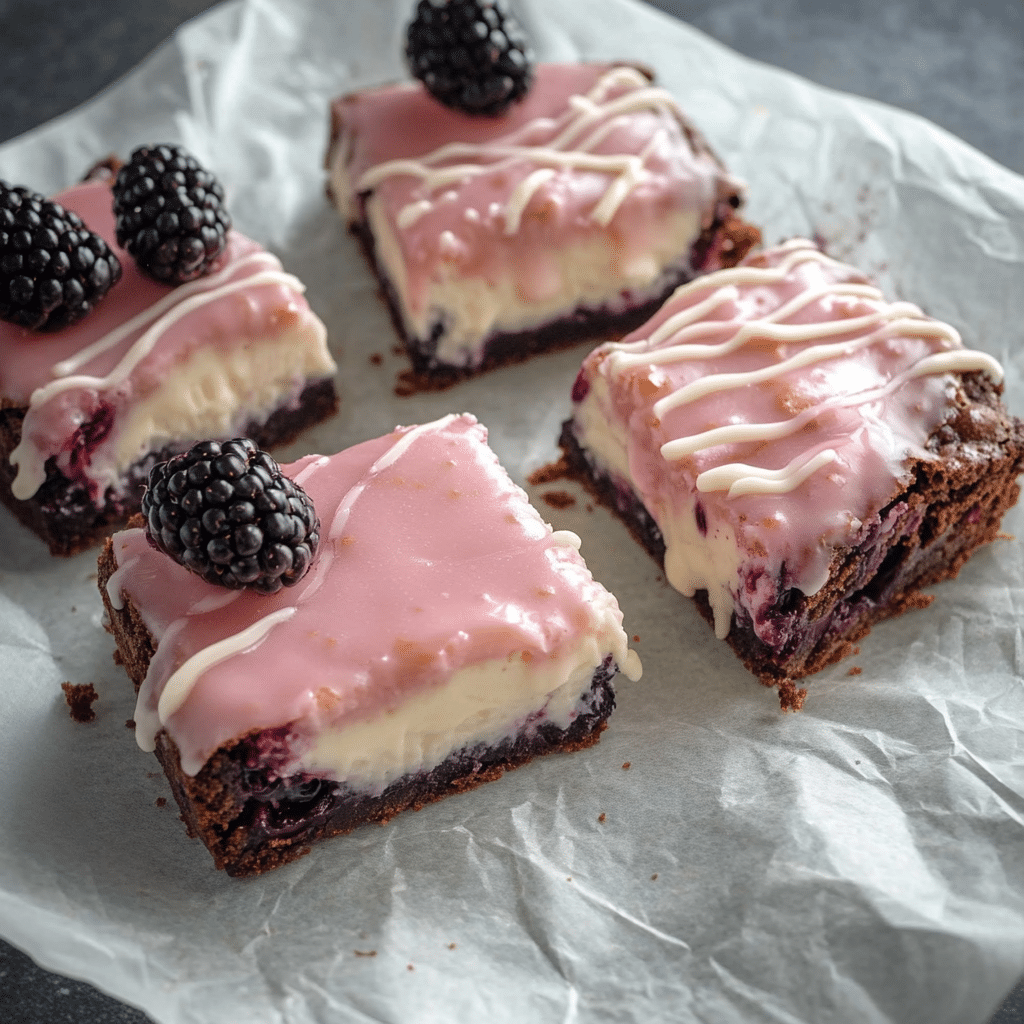 Blackberry Cheesecake Brownies