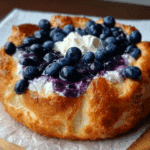 Blueberry Fluffy Cottage Cheese Cloud Bread