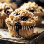 Blueberry Muffins with Crumb Topping