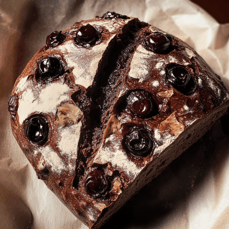Chocolate Cherry Sourdough Bread