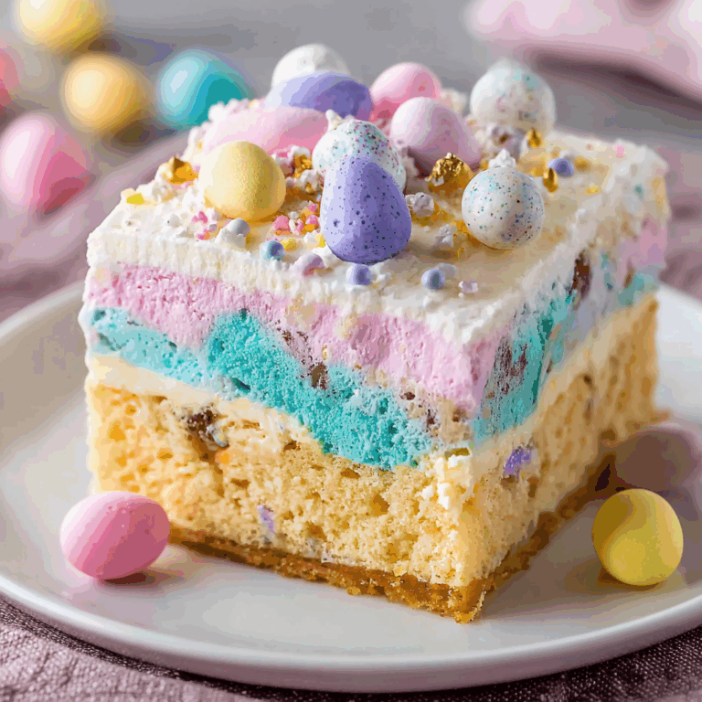 Easter Pastel Poke Cake