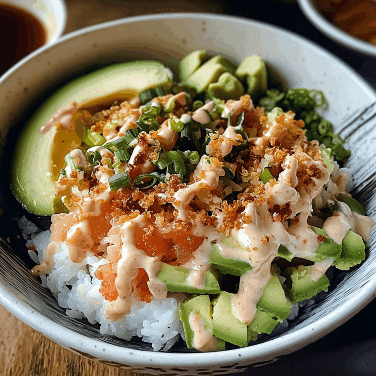 Easy Crunch Roll Sushi Bowl