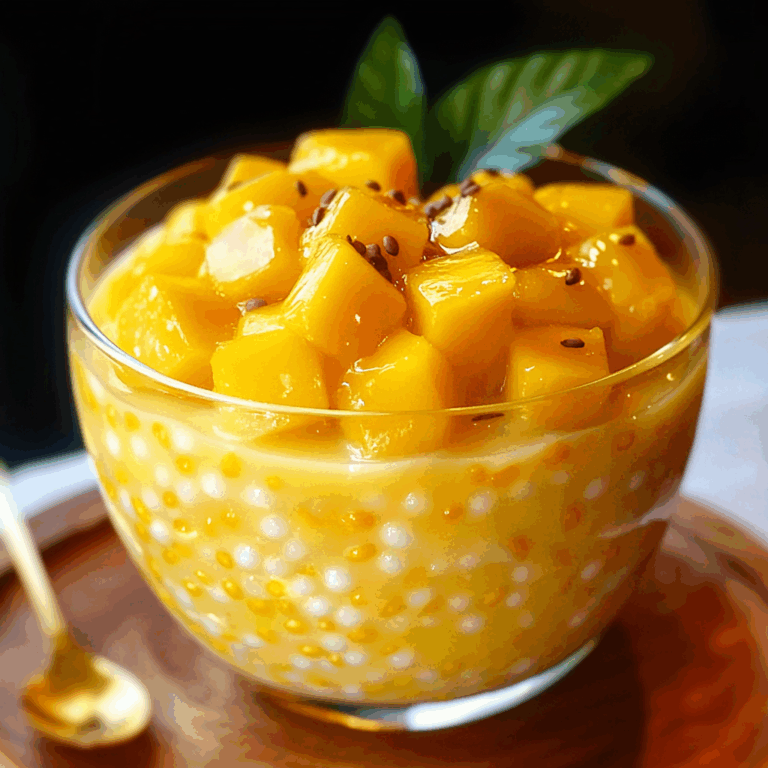 Easy Mango Sago Dessert