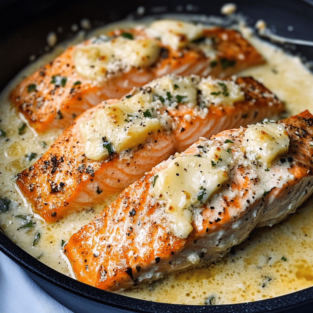 Garlic Butter Parmesan Salmon