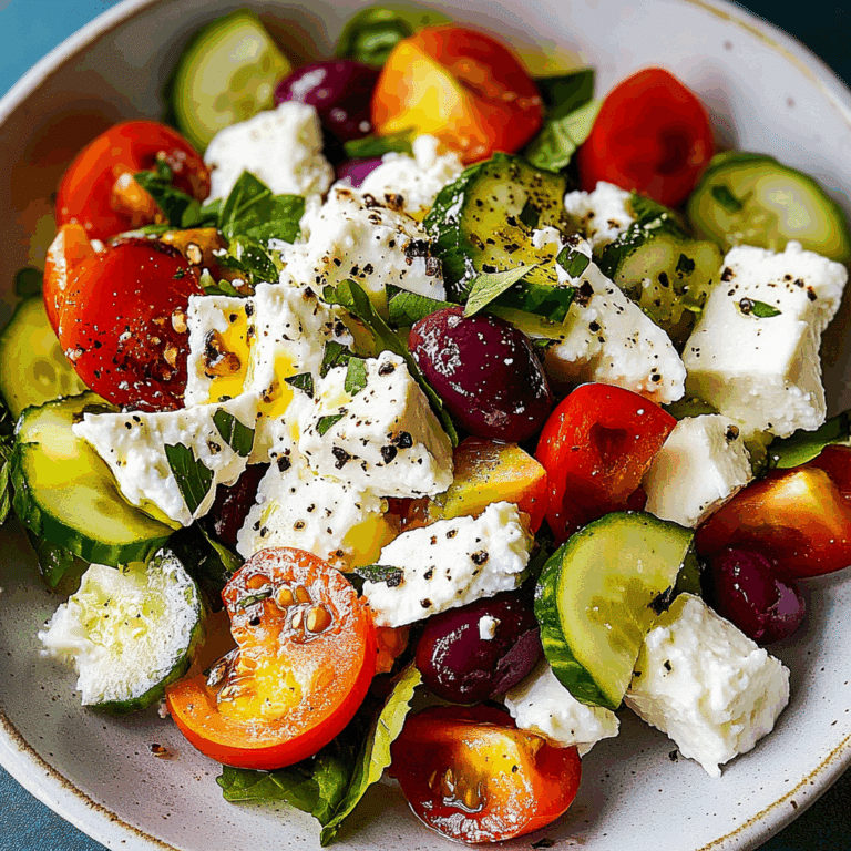Greek Cottage Cheese Salad