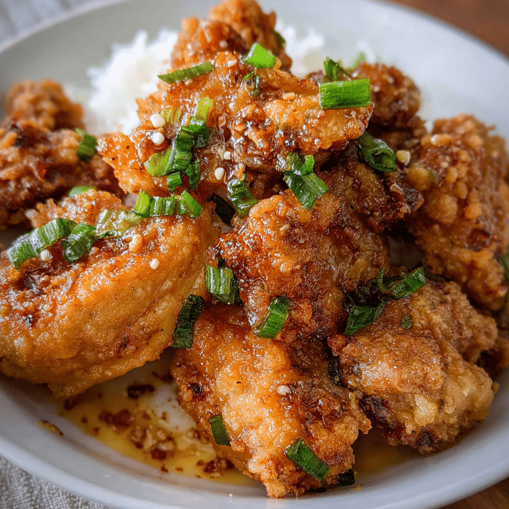Hawaiian Garlic Fried Chicken