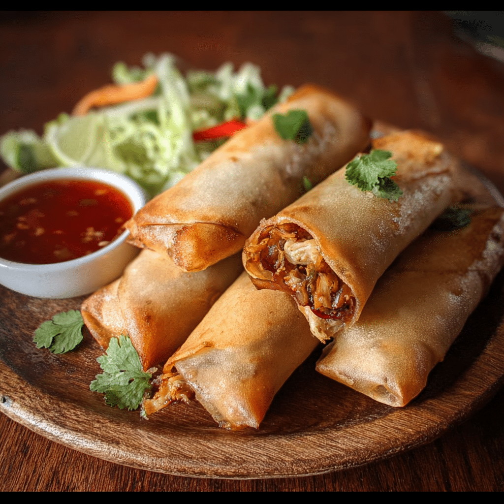 Homemade Chicken Spring Rolls