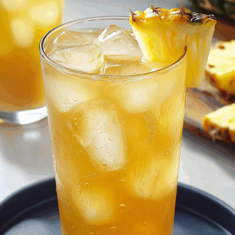 Homemade Pineapple Iced Tea