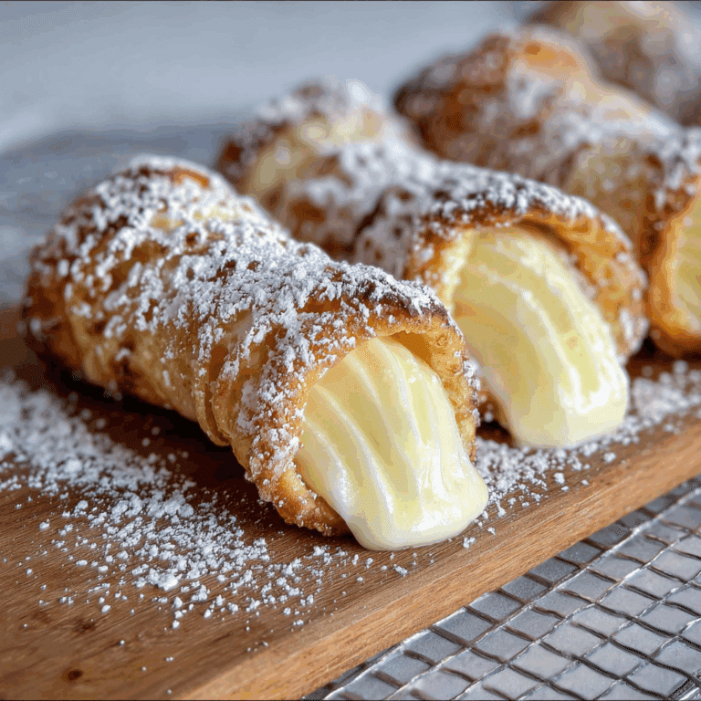 Italian Cream Stuffed Cannoncini