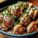 Korean BBQ Meatballs with Spicy Mayo Dip