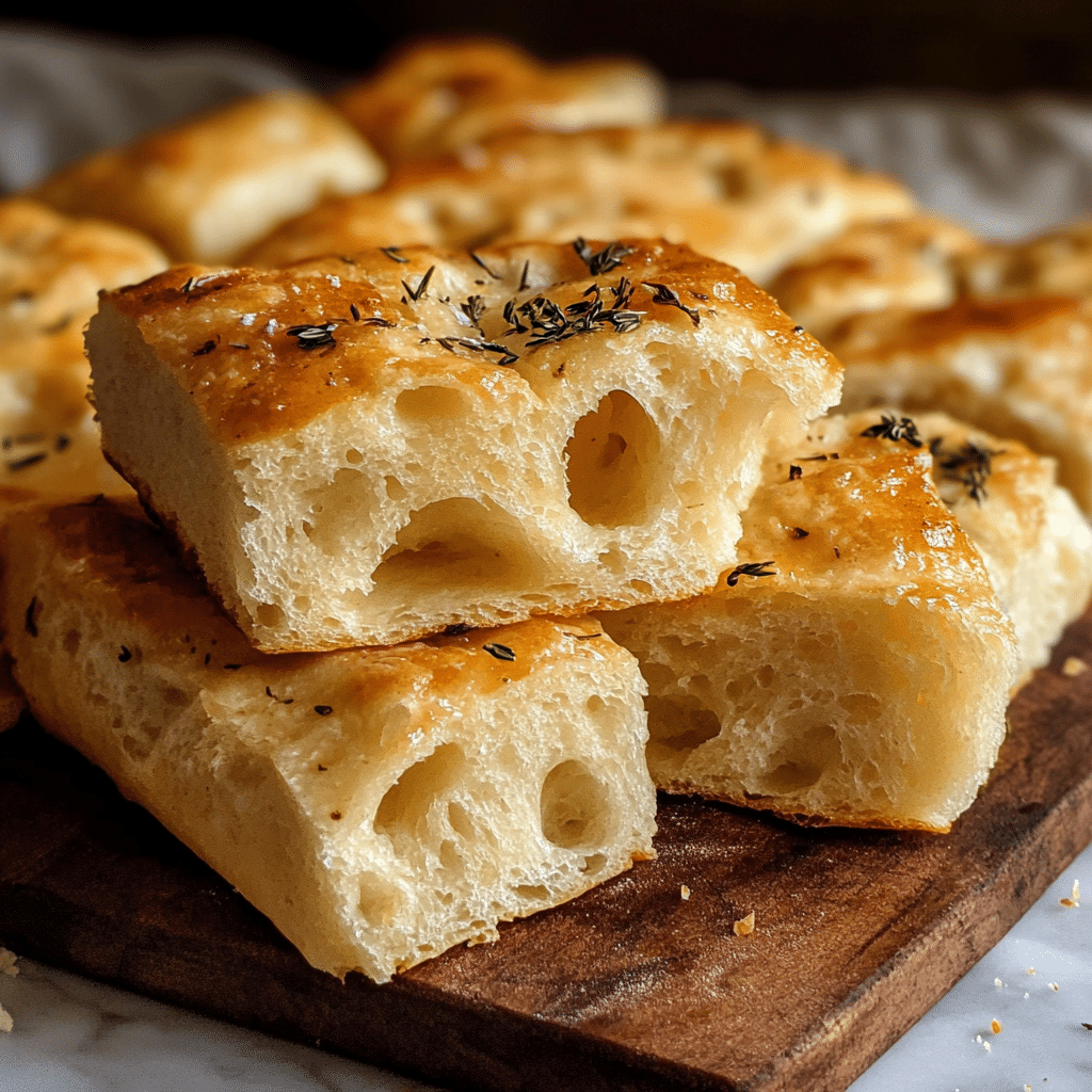 Light Fluffy Sourdough Focaccia