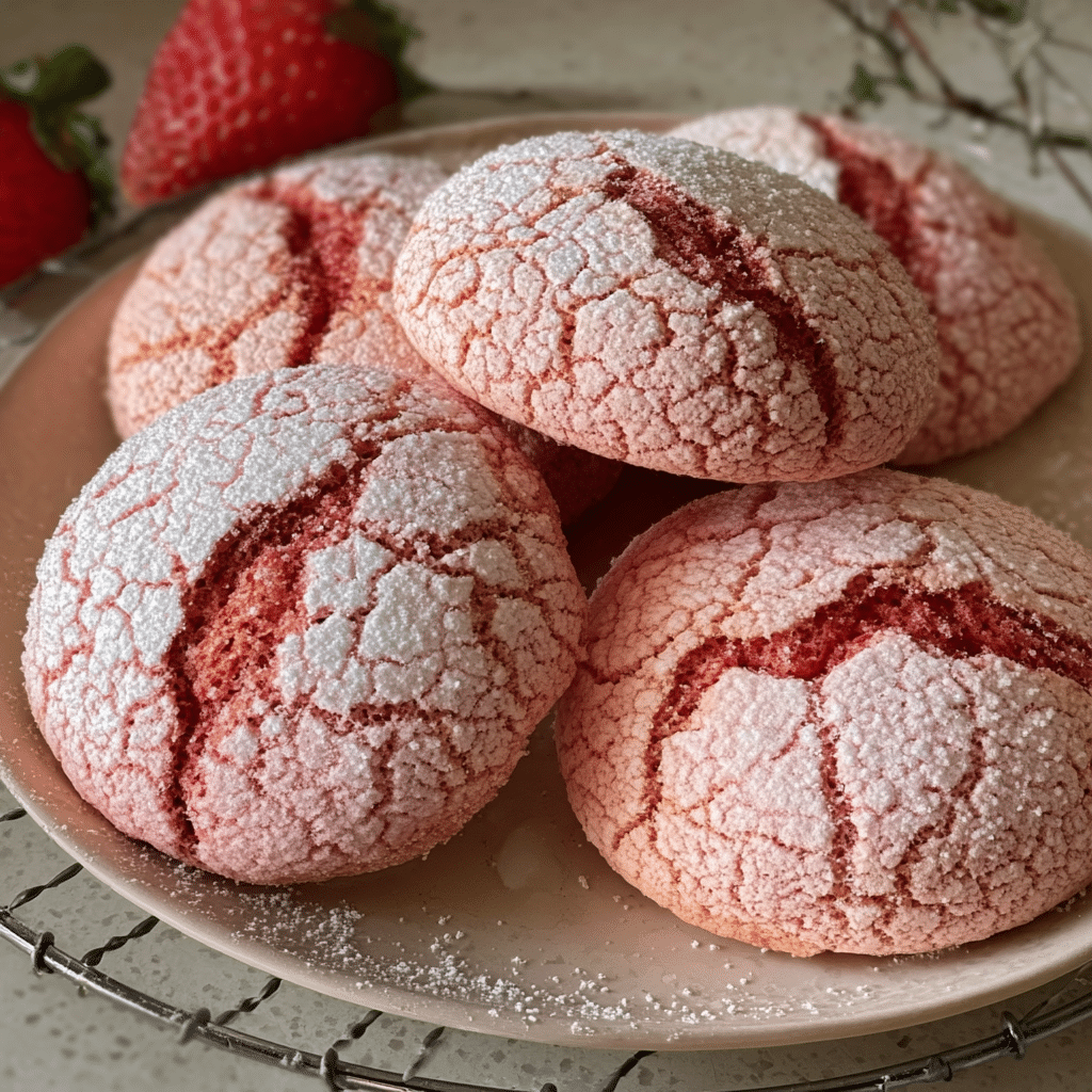 Lychee-Strawberry Cookies