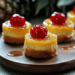 Mini Pineapple Upside-Down Cheesecakes