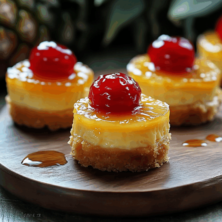 Mini Pineapple Upside-Down Cheesecakes