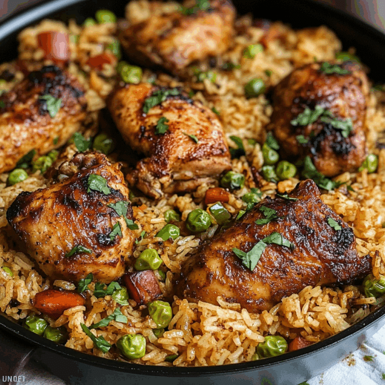 One Pot Caribbean Jerk Chicken & Rice