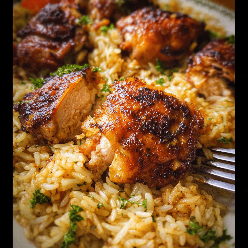 Oven Baked Chicken Rice