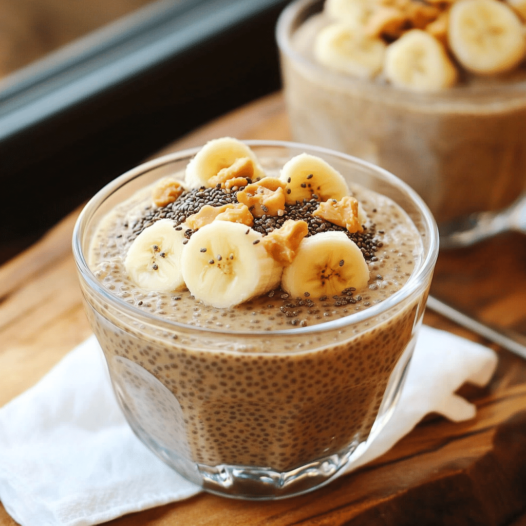 Peanut Butter Banana Chia Pudding