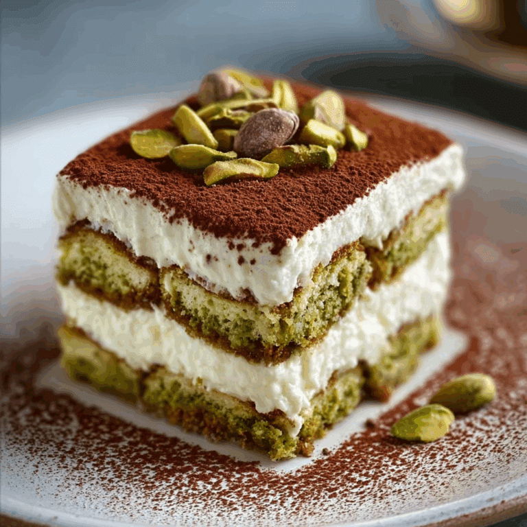 Pistachio Tiramisu