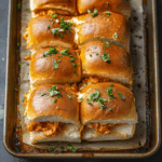 Sheet Pan Buffalo Chicken Sliders