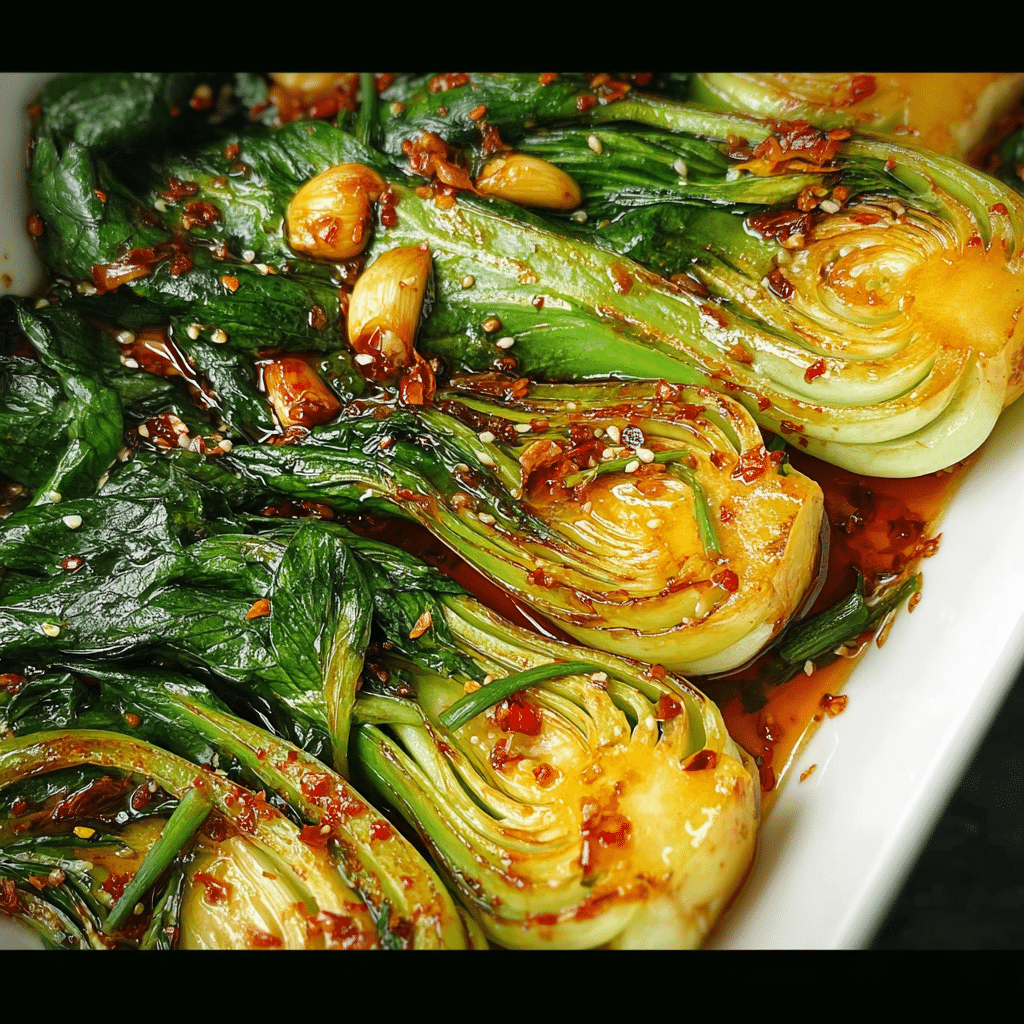 Spicy Garlic Bok Choy