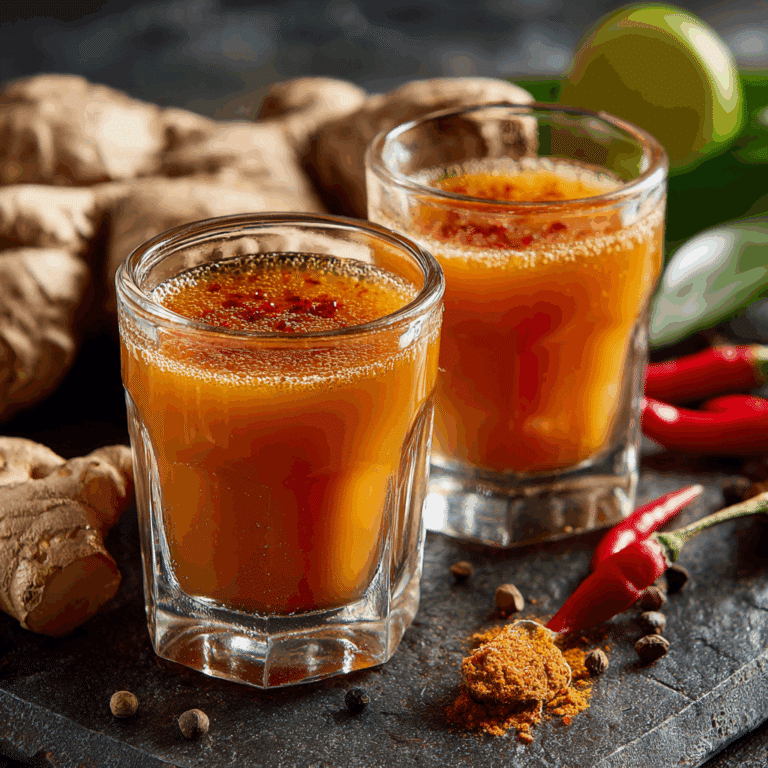 Spicy Ginger Wellness Shots