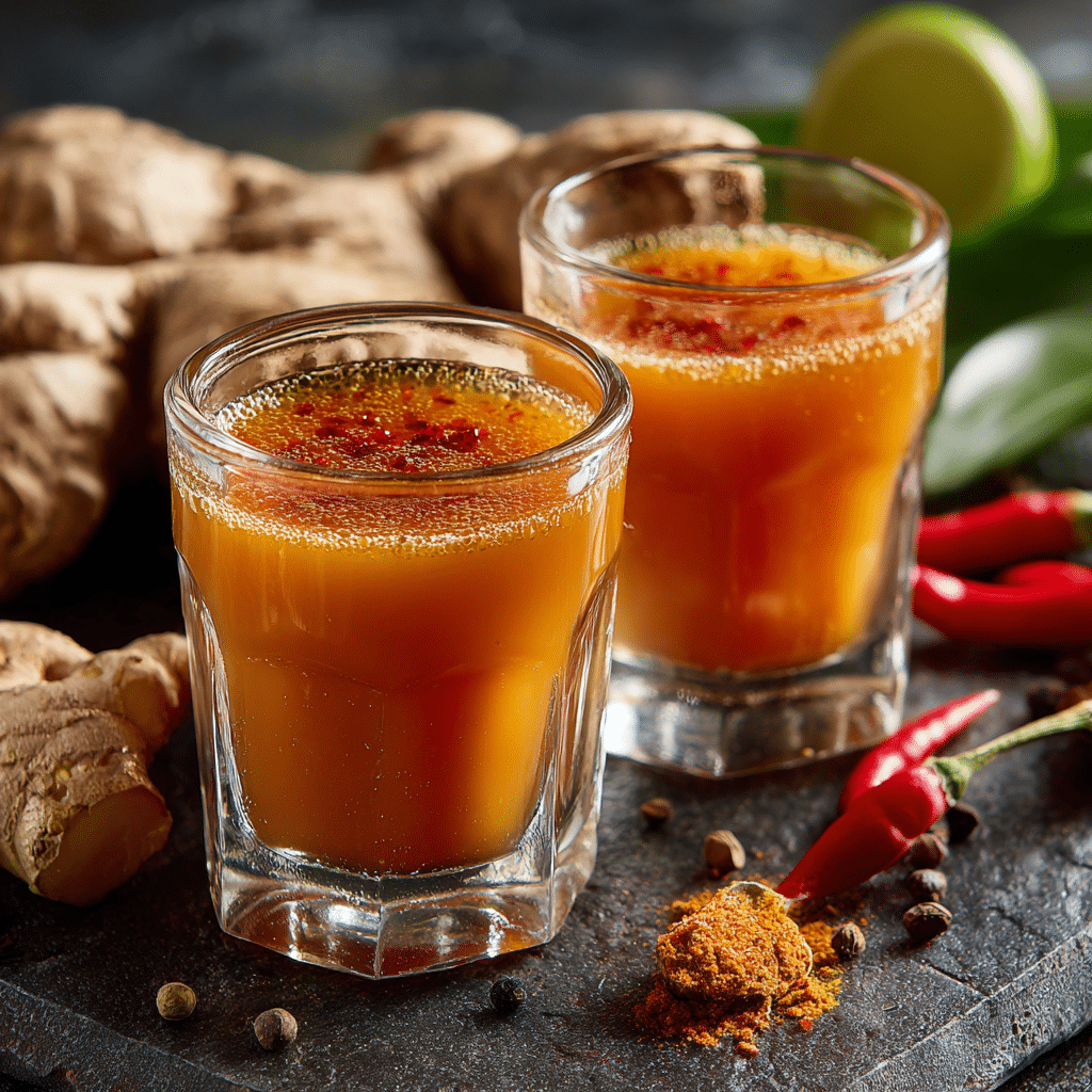 Spicy Ginger Wellness Shots