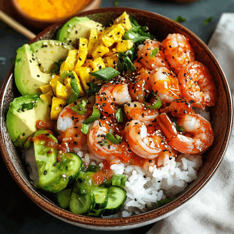 Spicy Shrimp Poke Bowl Recipe
