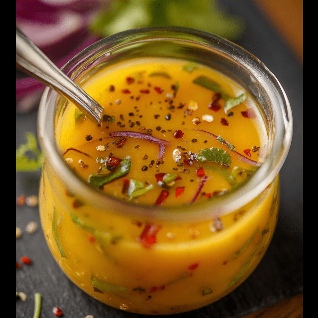 Sweet and Spicy Mango Salad Dressing