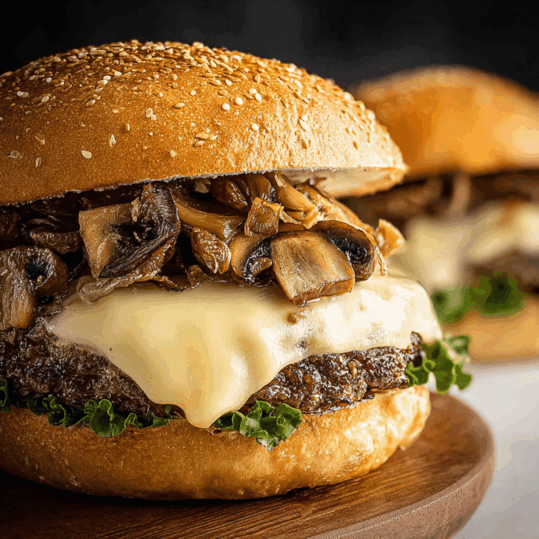 Swiss Mushroom Burger