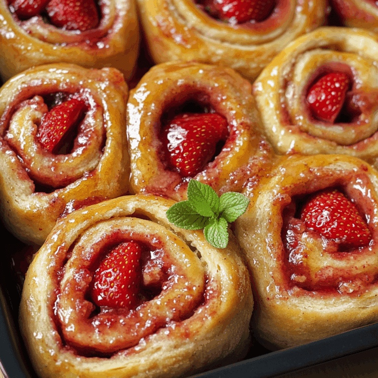Vegan Strawberry Sweet Rolls