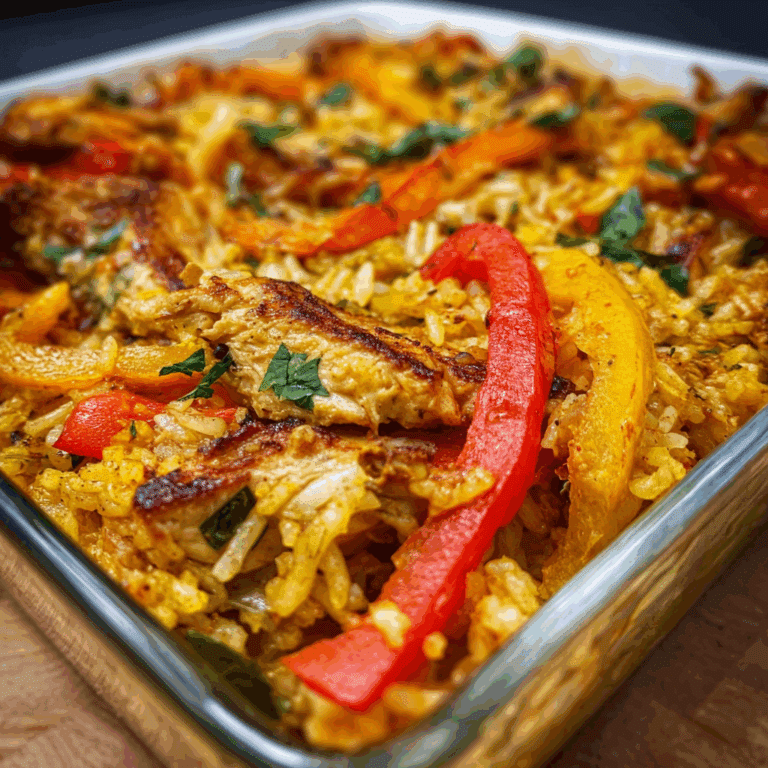 Chicken Fajita Rice Casserole