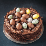 Chocolate Easter Egg Nest Cake
