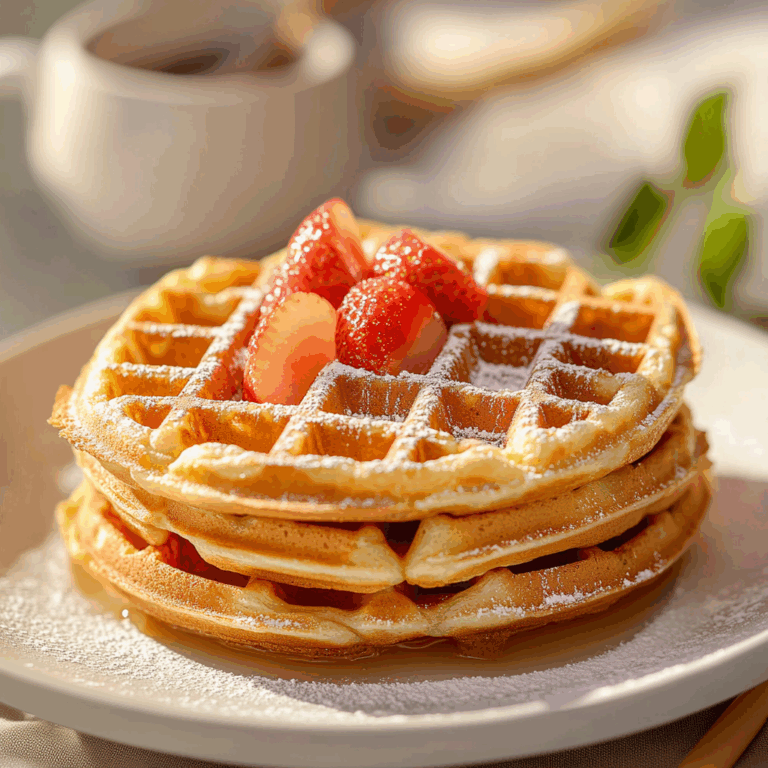 Crispy High Protein Waffles
