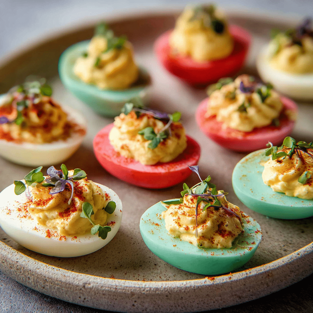 Easter Deviled Eggs