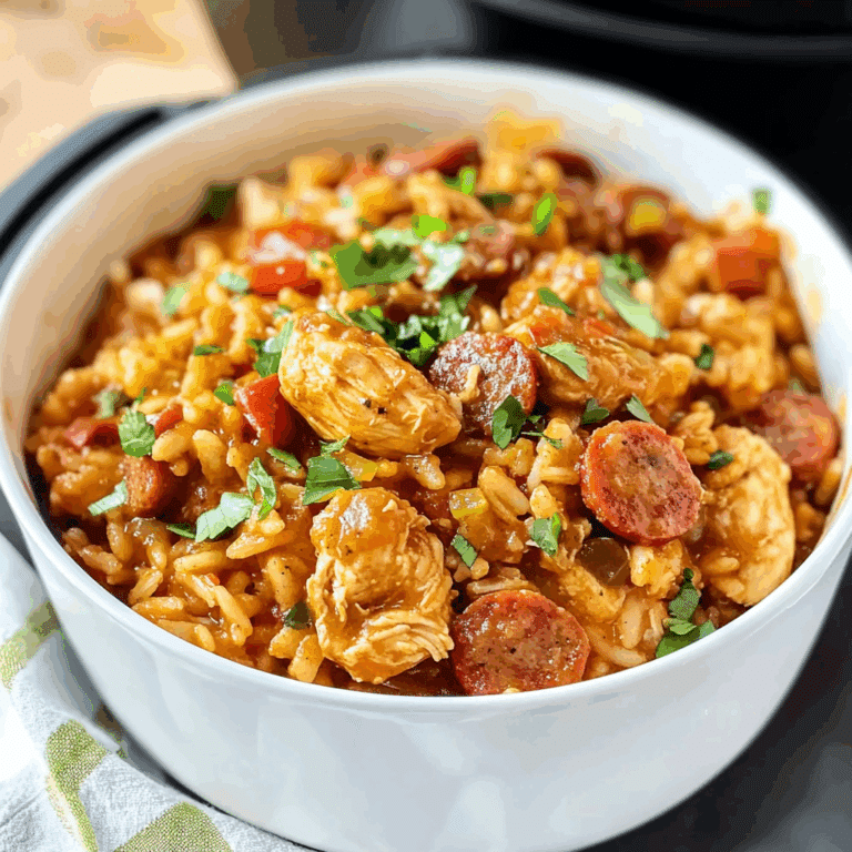 Instant Pot Chicken and Sausage Jambalaya