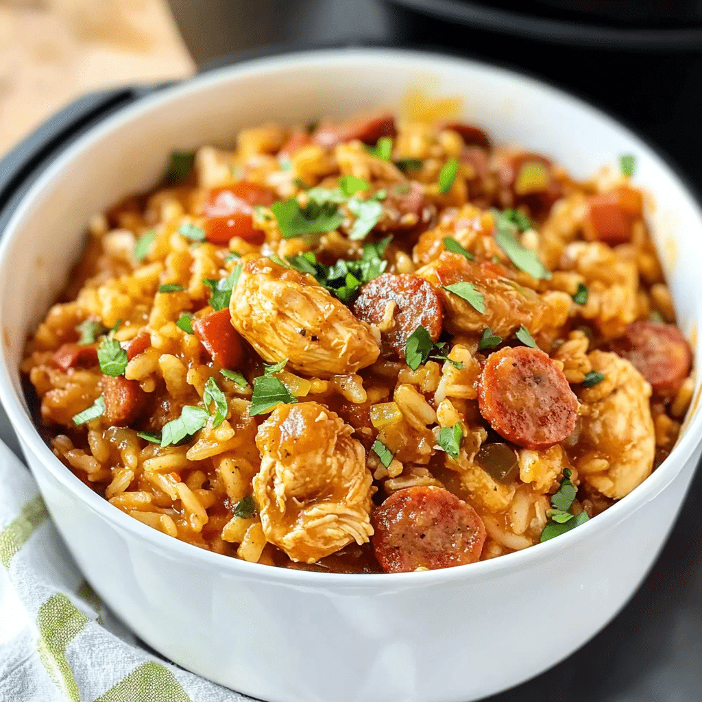 Instant Pot Chicken and Sausage Jambalaya