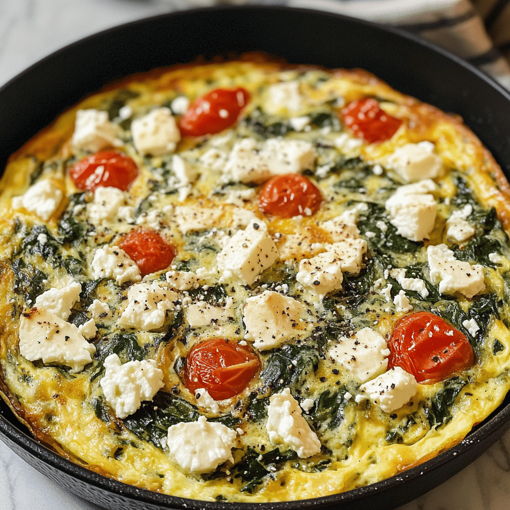 Spinach Feta Frittata