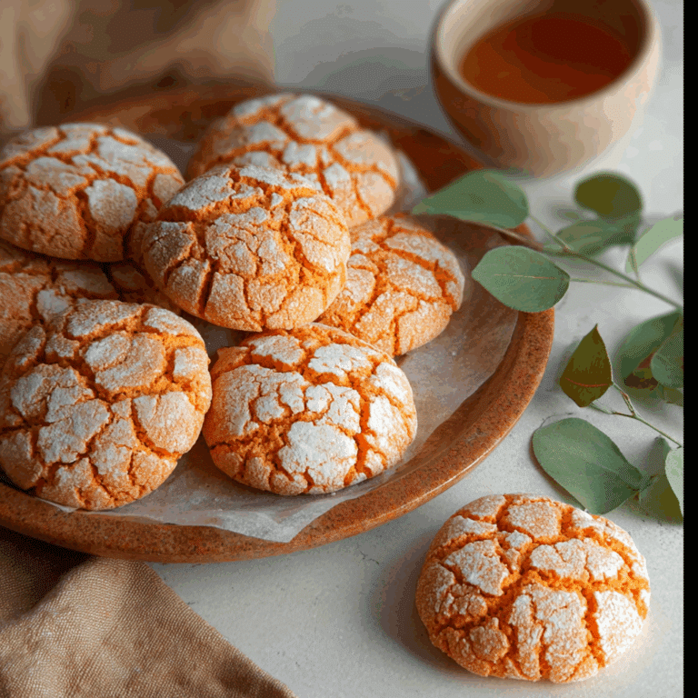 Thai Tea Mochi Crinkle Cookies