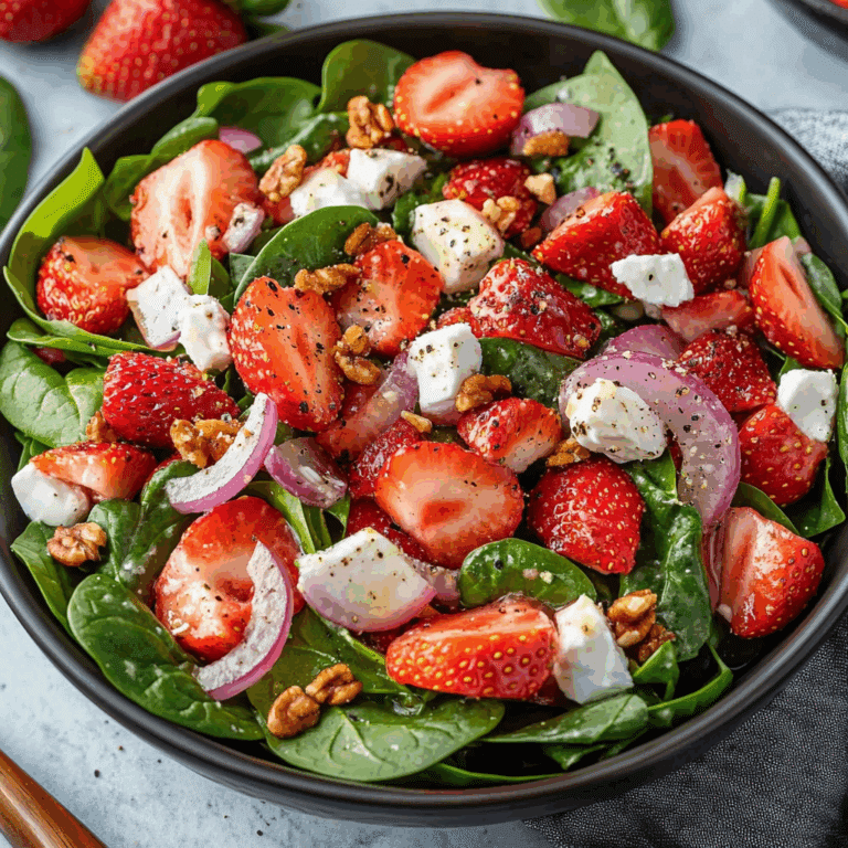 15-Minute Strawberry Spinach Salad