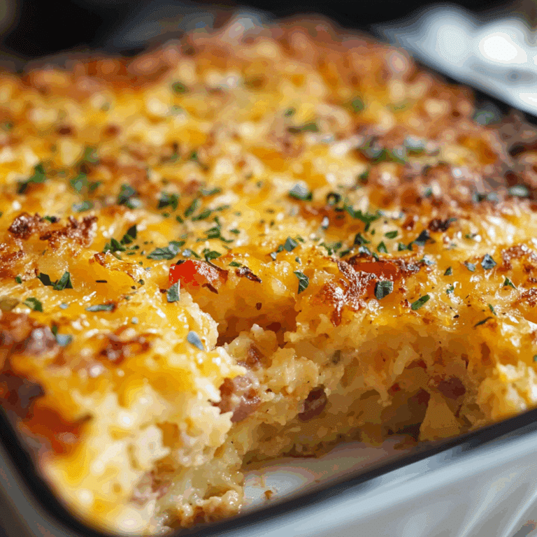Cheesy Hash Brown Breakfast Casserole