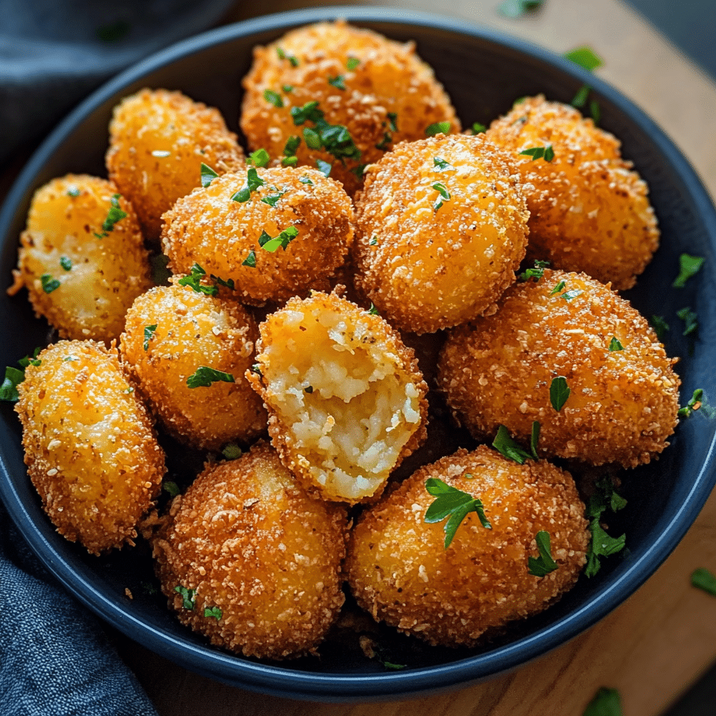 Crispy Cheesy Potato Croquettes