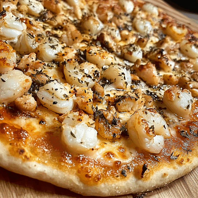 Easy weeknight seafood pizza