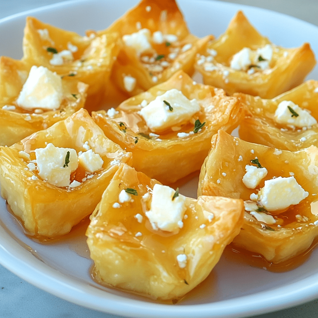 Feta Fillo Honey Bites