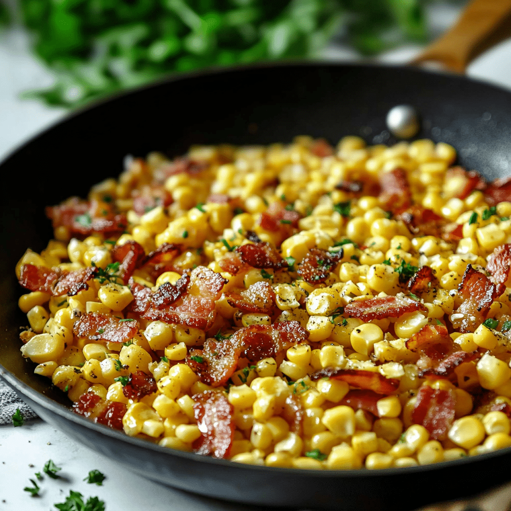 Fresh Corn Bacon Skillet