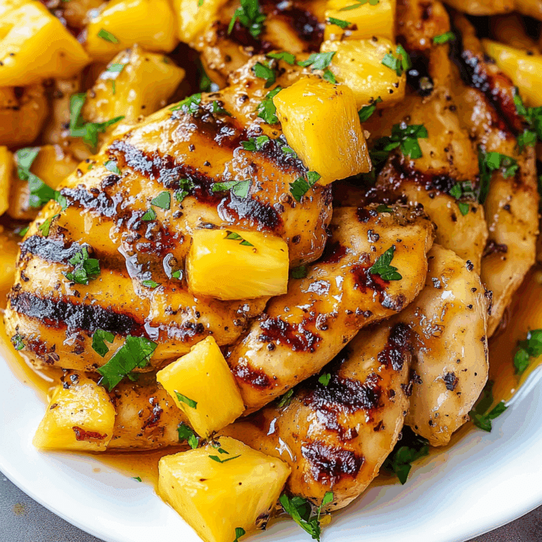 Grilled Mango Pineapple Chicken